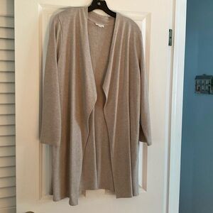 JJill open drape front cardigan. O